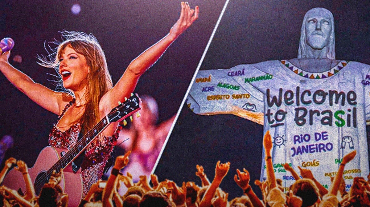 Taylor Swift honored by Christ the Redeemer statue in Brazil Eras tour