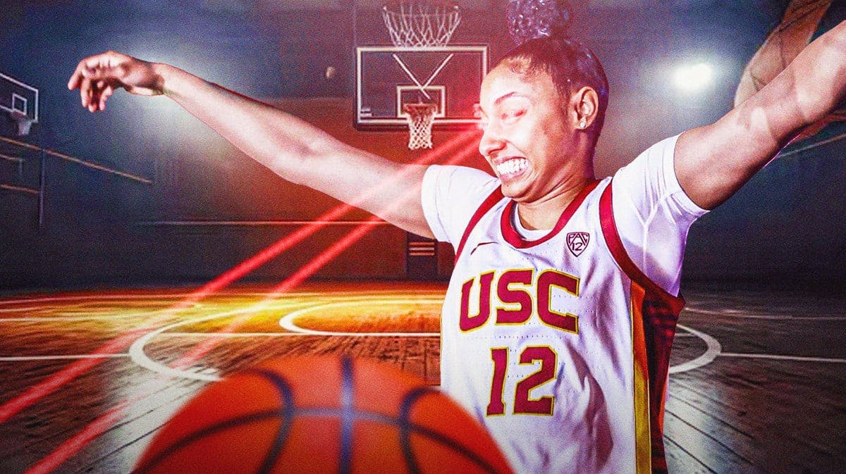 USC women's basketball player JuJu Watkins in her first college game