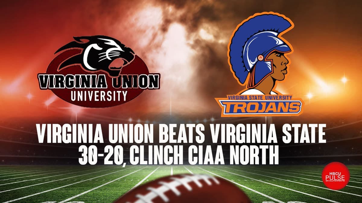 Virginia Union secured a 30-20 victory over rival Virginia State on Saturday that clinched a birth in the CIAA Championship next Saturday.