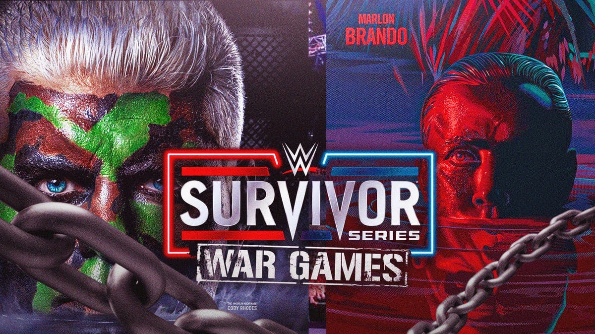 WWE Survivor Series: War Games poster and logo next to Apocalypse Now poster.