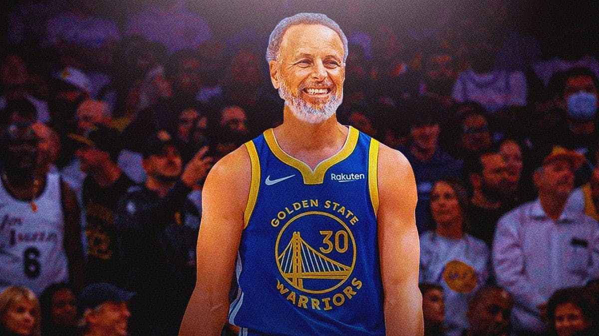 Warriors superstar Stephen Curry looking very old