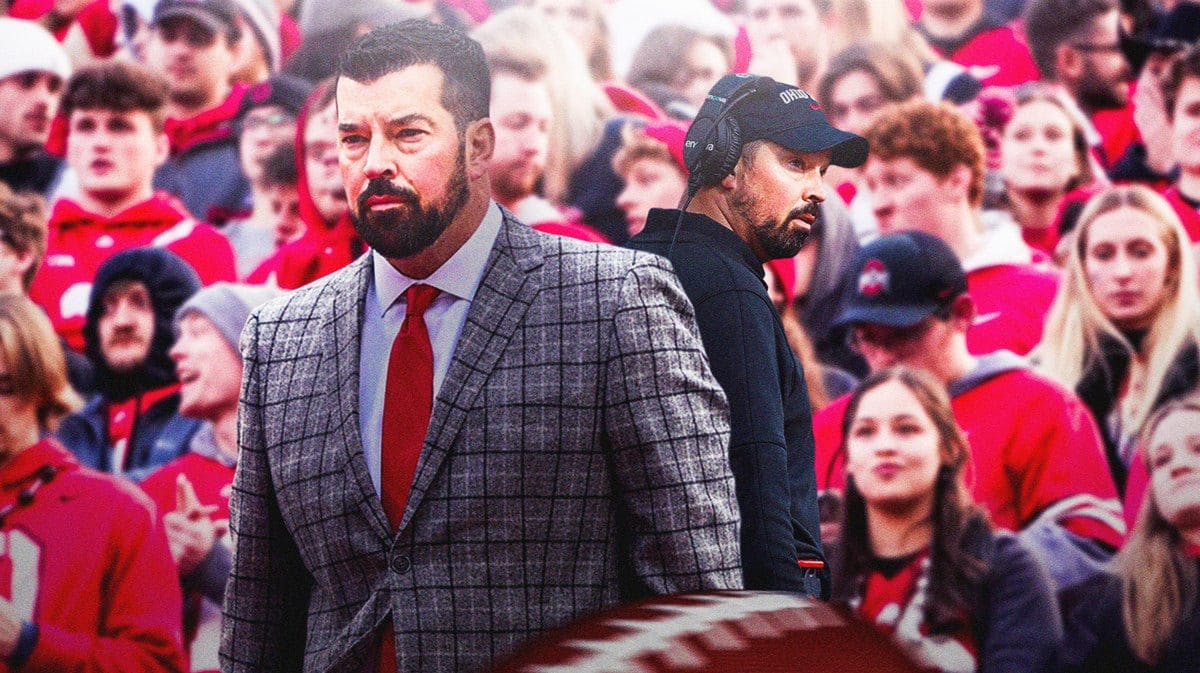 Ryan Day, Ohio State football head coach, with fans booing him
