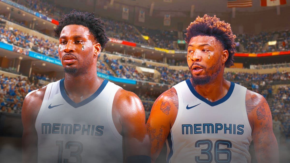 Grizzlies' Jaren Jackson Jr. and Marcus Smart with animated tears