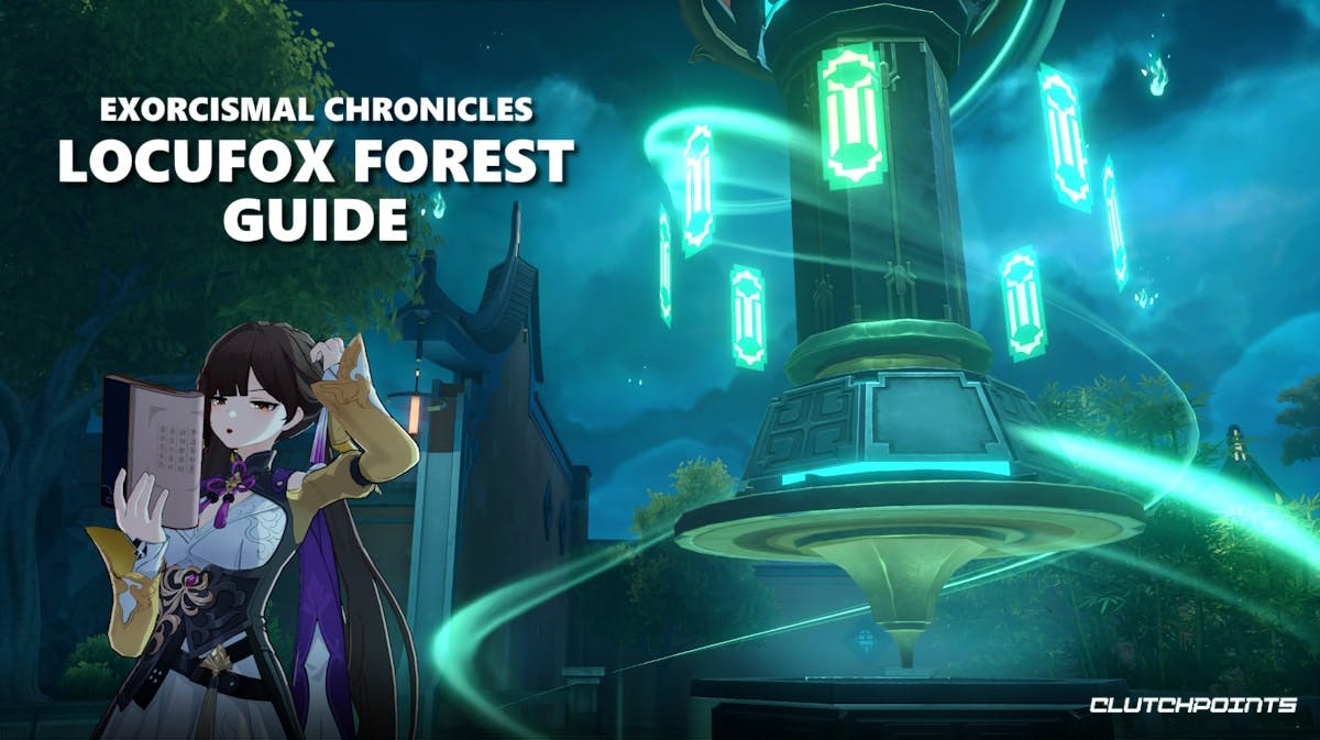 locufox forest guide, exorcismal chronicles, hsr, hsr event, a screenshot from the game featuring Sushang with the words Exorcismal Chronicles Locufox Forest Guide on it
