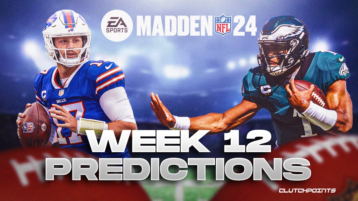 Madden 24 Simulates - NFL Week 12 Predictions