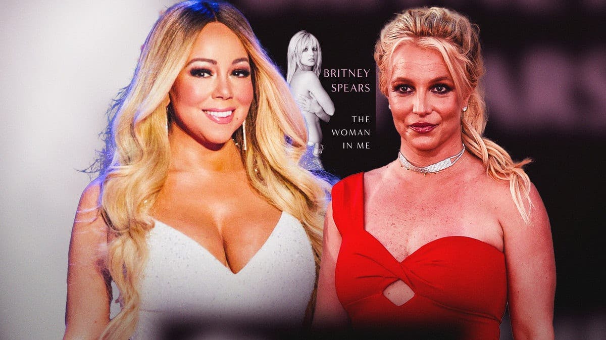Mariah Carey, Britney Spears and her memoir behind them.