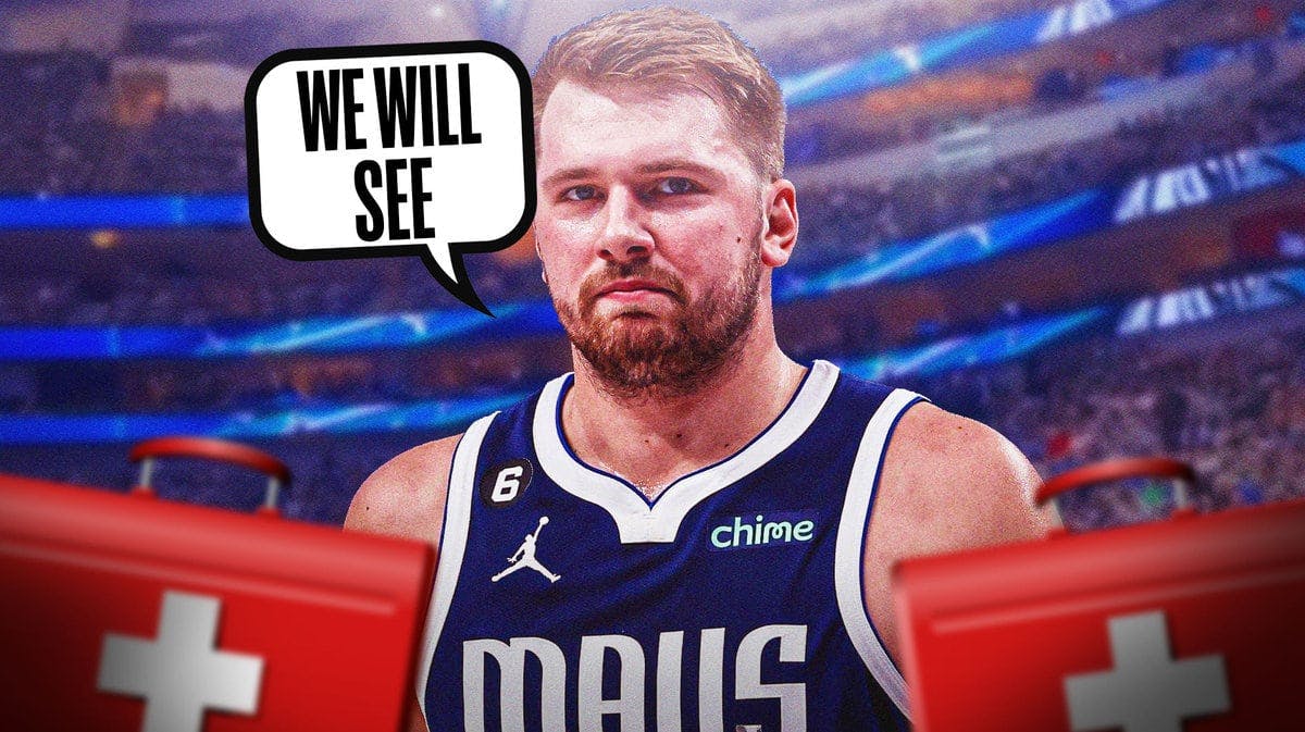 Mavs' Luka Doncic with first-aid kit