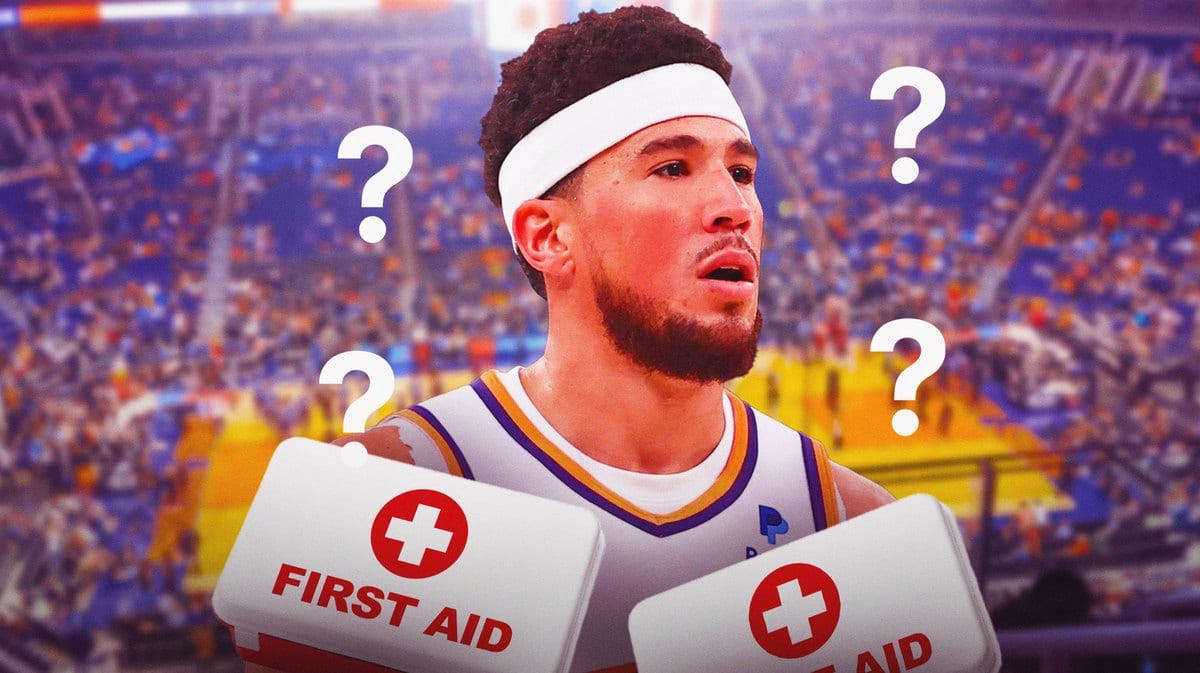 Devin Booker, first aid kit, question marks