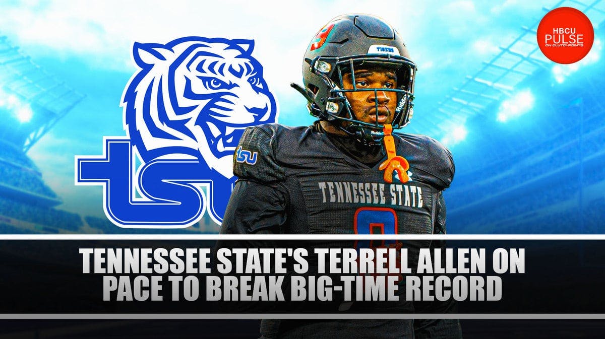Tennessee State's Terrell Allen is on pace to pass Tiger legends Richard Dent & Joe "Turkey" Jones for most sacks in a season.