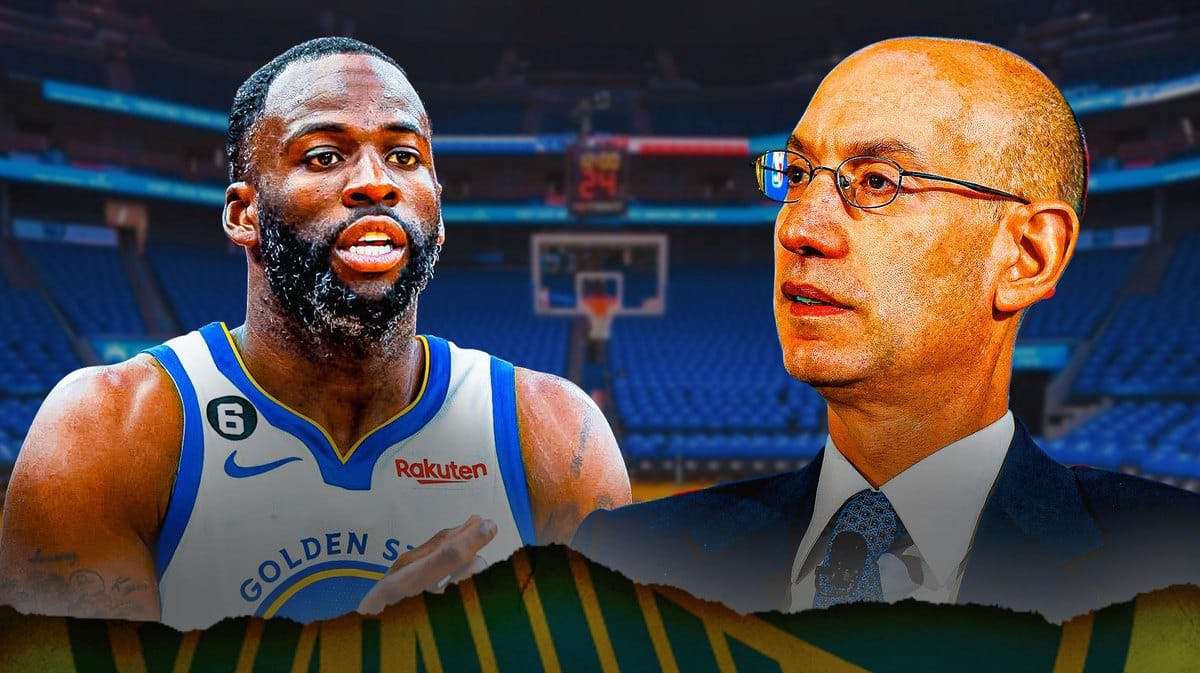 Golden State Warriors forward Draymond Green and NBA commissioner Adam Silver
