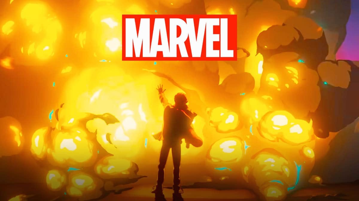 What If...? Season 2 scene with a Marvel logo.