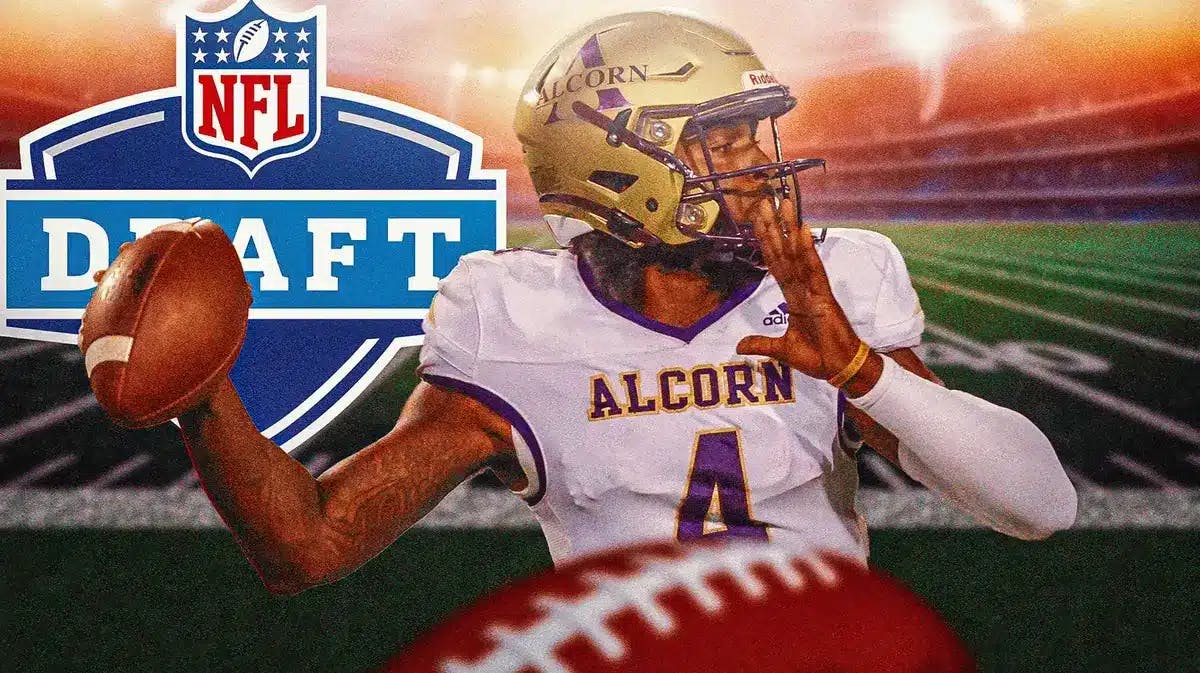 Star Alcorn State quarterback Aaron Allen has declared for the 2024 NFL draft per an announcement on his social media accounts.