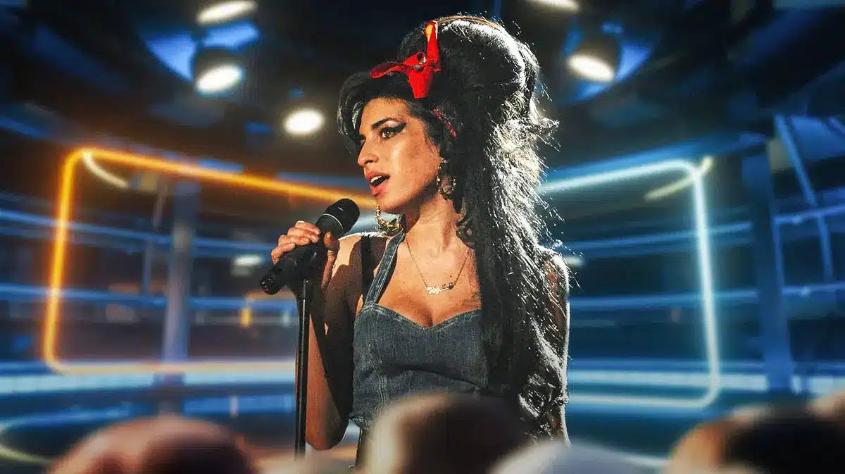 Amy Winehouse in Back to Black.