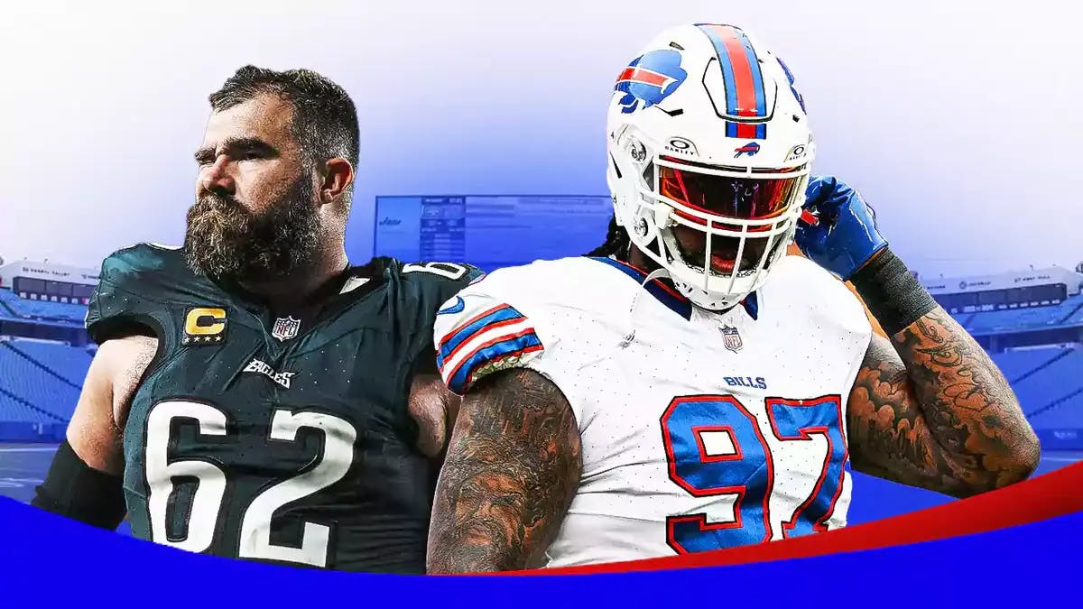 Jordan Phillips of the Bills and Jason Kelce of the Eagles exchanged accusations.