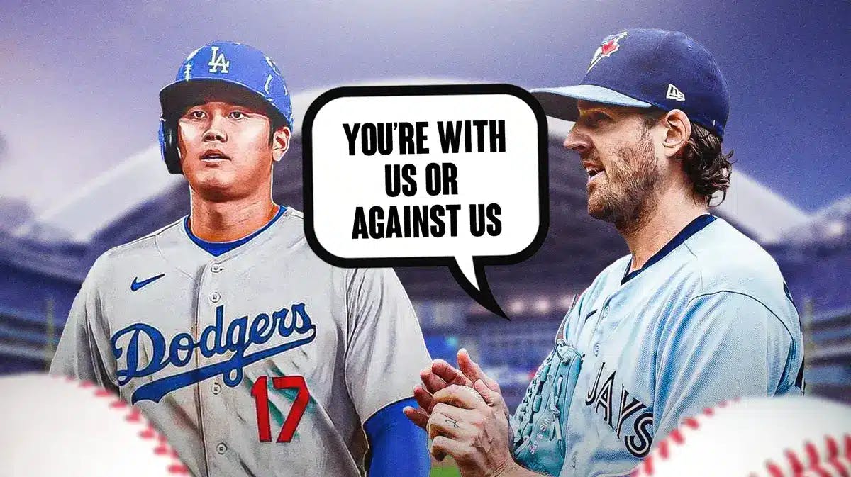 Kevin Gausman saying “You’re with us or against us” Shohei Ohtani in a Dodgers uniform
