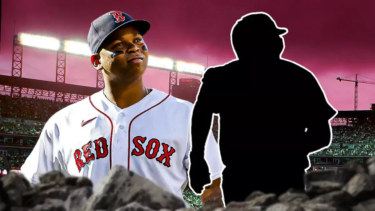 Roberto Perez’s silhouette. Red Sox' Rafael Devers smiling at Fenway Park.