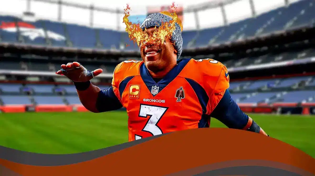 Russell Wilson with fire in his eyes