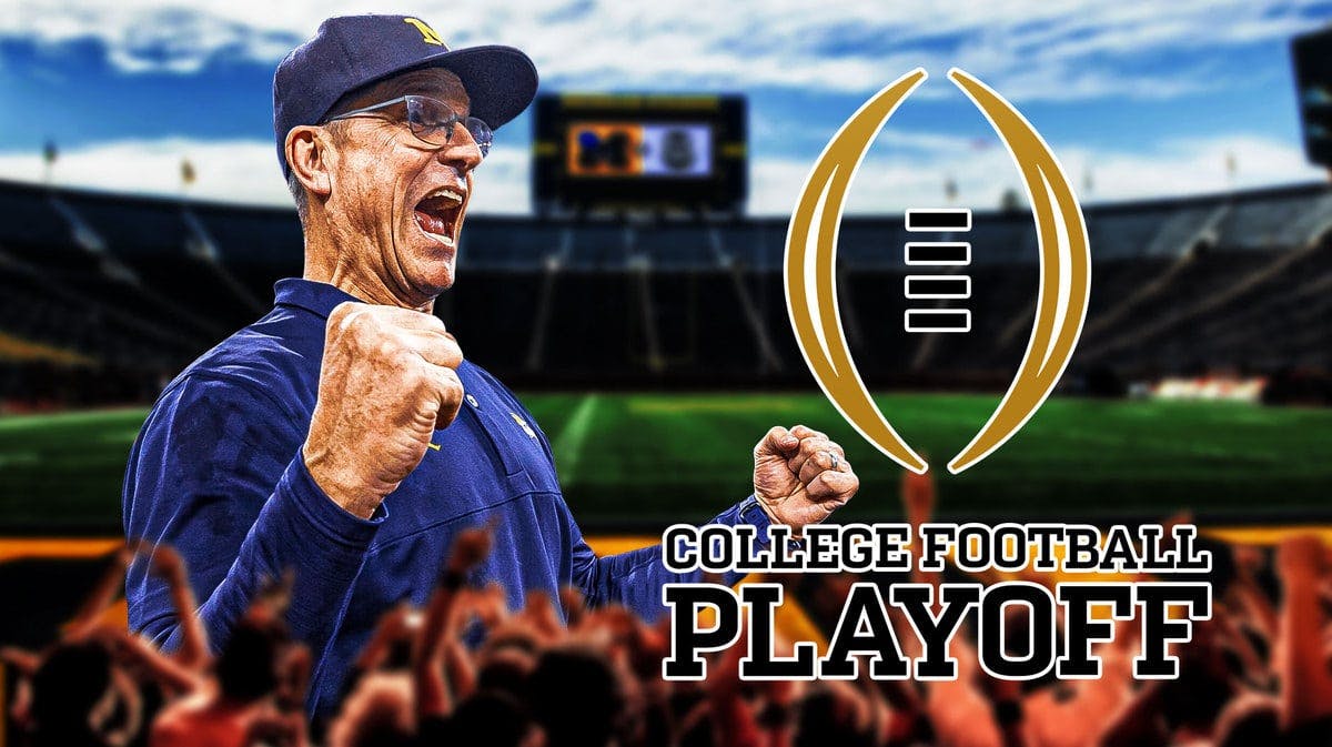 Michigan football coach Jim Harbaugh excited after ranking No. 1 in College Football Playoff