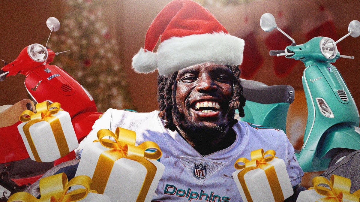 Dolphins-news-Tyreek-Hill-gets-into-Christmas-spirit-by-gifting-all-his-teammates-a-new-scooter