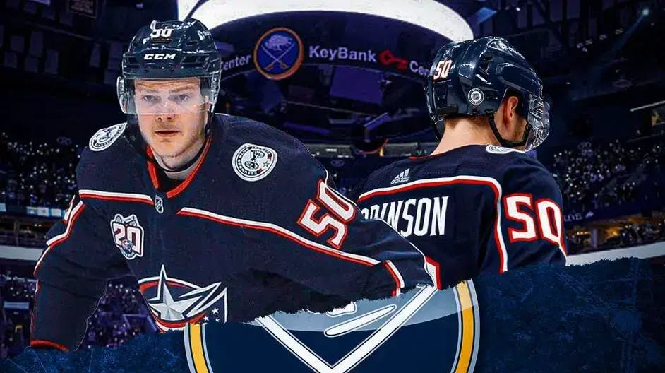 Buffalo executed its interest in Eric Robinson by trading for the veteran Blue Jackets wing amid the team's injury woes, Eric Robinson trade