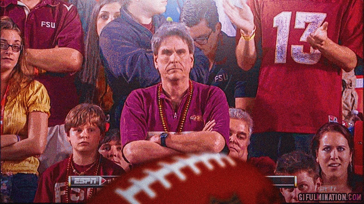 Florida State Football fans looking angry.