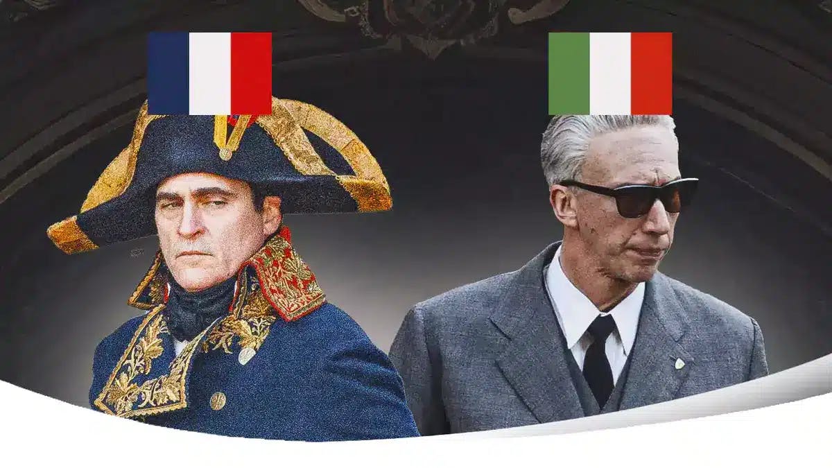 French and Italian critics take umbrage in casting Americans as Napoleon and Ferrari