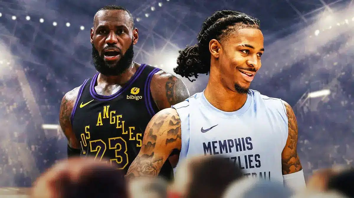 Lakers' LeBron James hyped up for Grizzlies' Ja Morant, who’s smiling