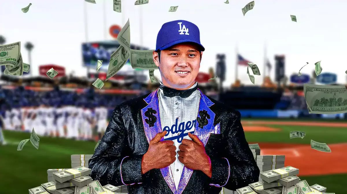 Dodgers Shohei Ohtani dressed as the million dollar man