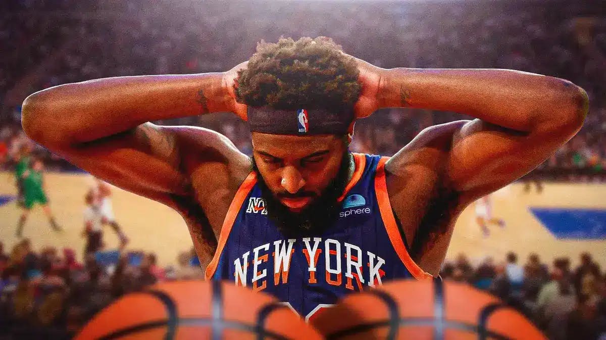 Knicks' Mitchell Robinson looking serious