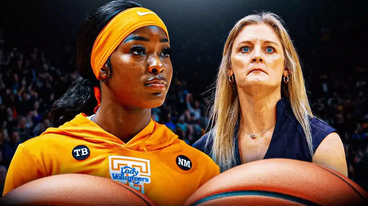 Tennessee women’s basketball player Rickea Jackson, and Tennessee women’s basketball/Lady Vols head coach Kellie Harper