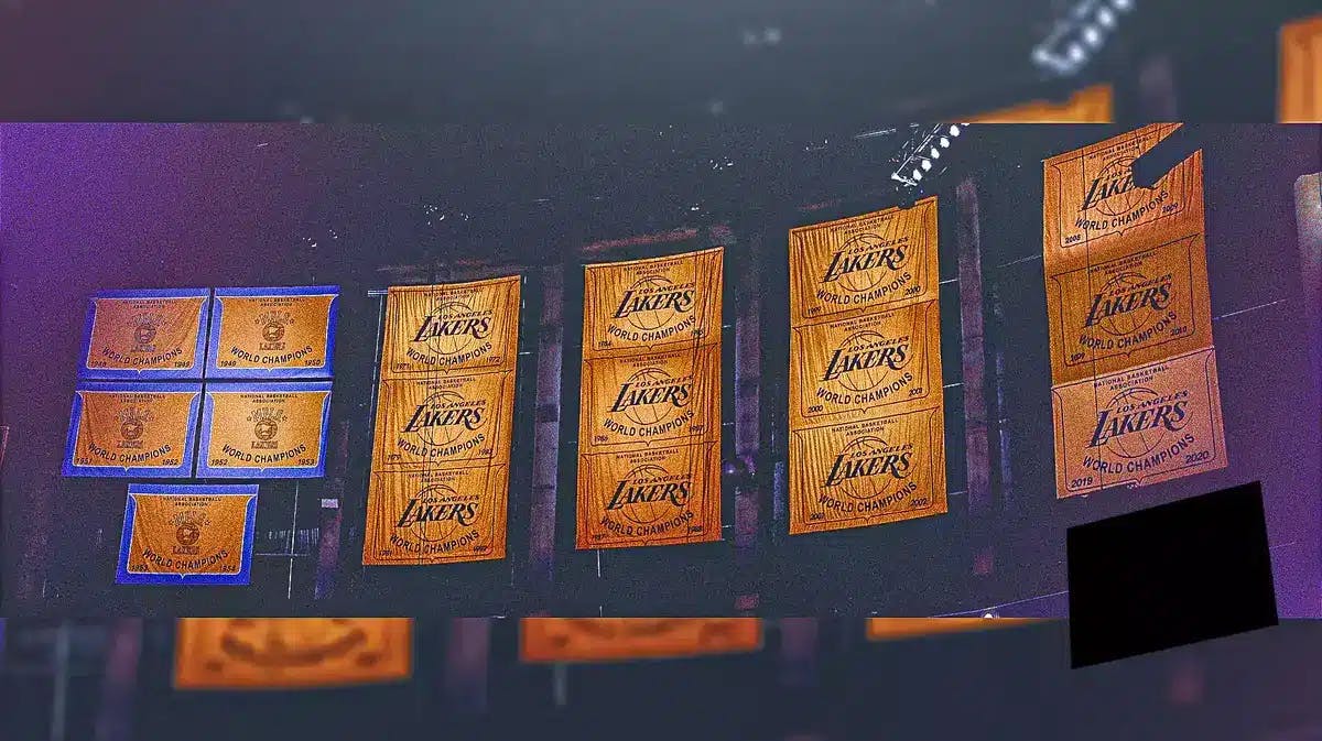 Lakers banners