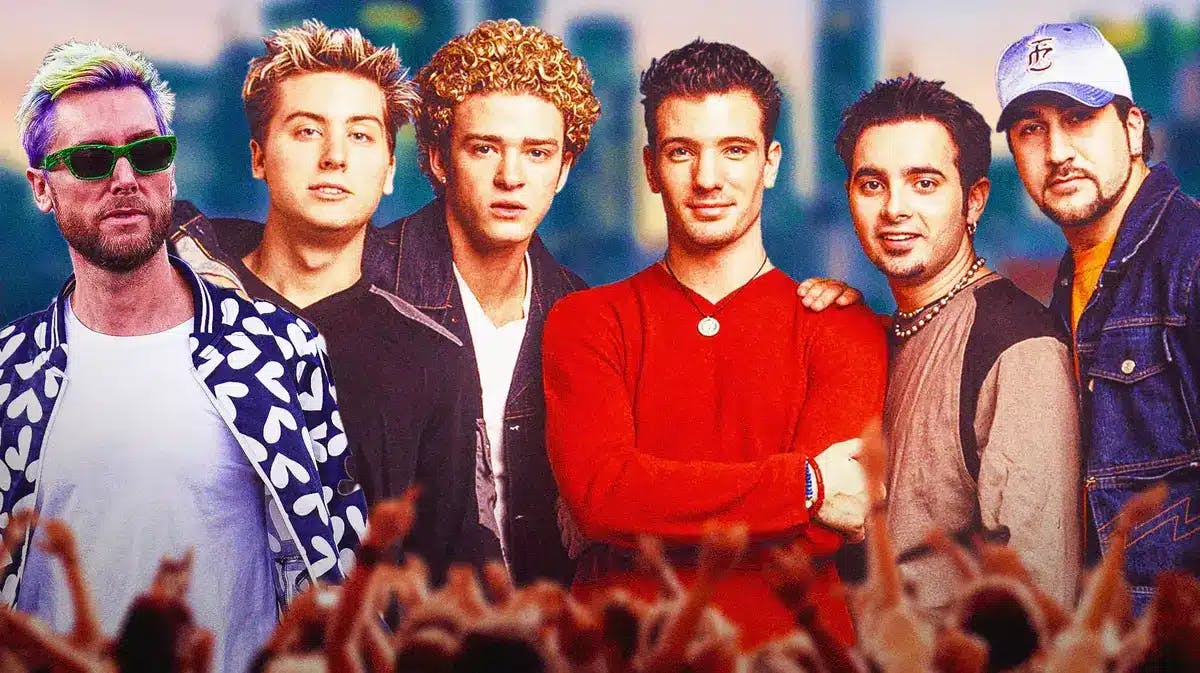 Lance Bass and *NSYNC.