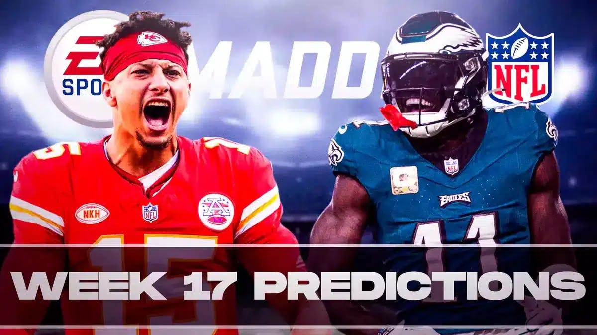 Madden 24 Simulates - NFL Week 17 Predictions - Hurts Goes Off