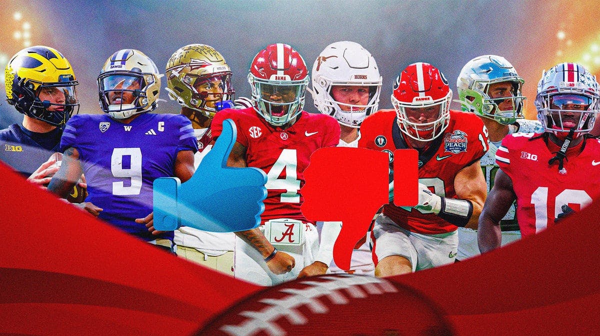 Players from Alabama, Georgia, Florida State, Texas, Washington, Michigan, Oregon and Ohio State, who all have an argument to make the College Football Playoff.