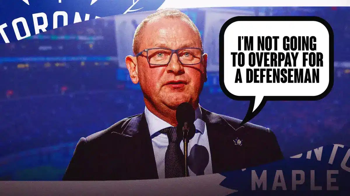 Brad Treliving has not wanted to overpay for a Maple Leafs defenseman in a trade