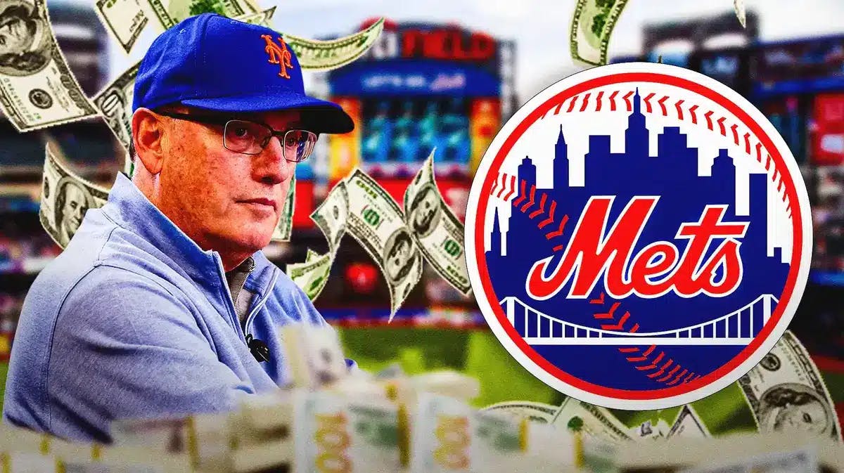 Mets owner, Steve Cohen surrounded by money