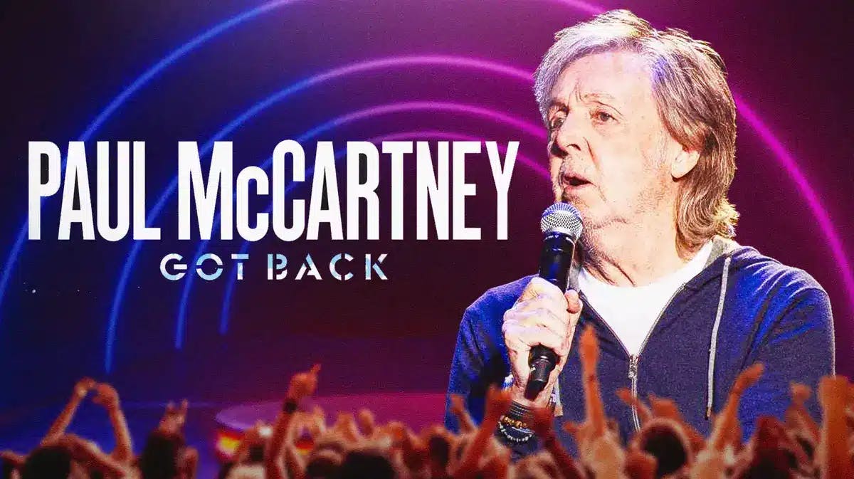 Got Back tour logo next to Paul McCartney.