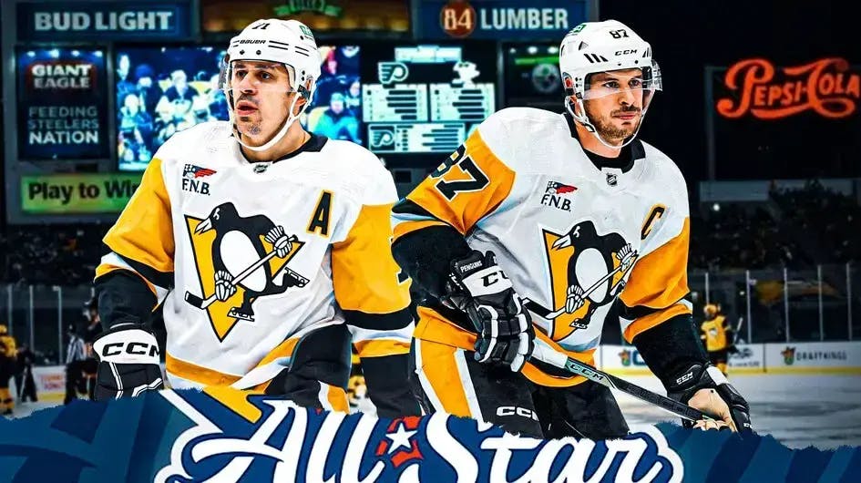 NHL All-Star Game candidates Sidney Crosby and Evgeni Malkin.