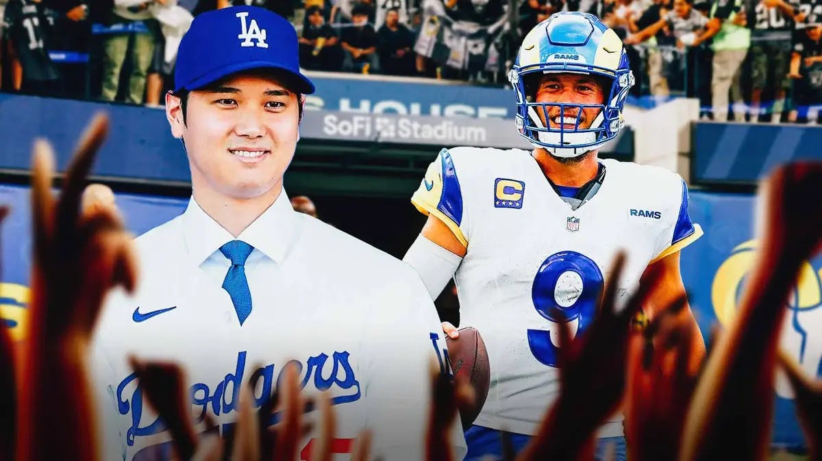 Rams' Matthew Stafford meets Dodgers' Shohei Ohtani after LA sports triumphs