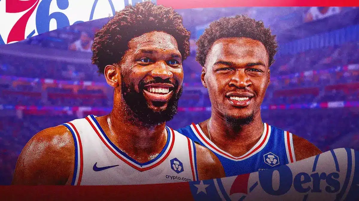 Sixers centers Joel Embiid and Paul Reed