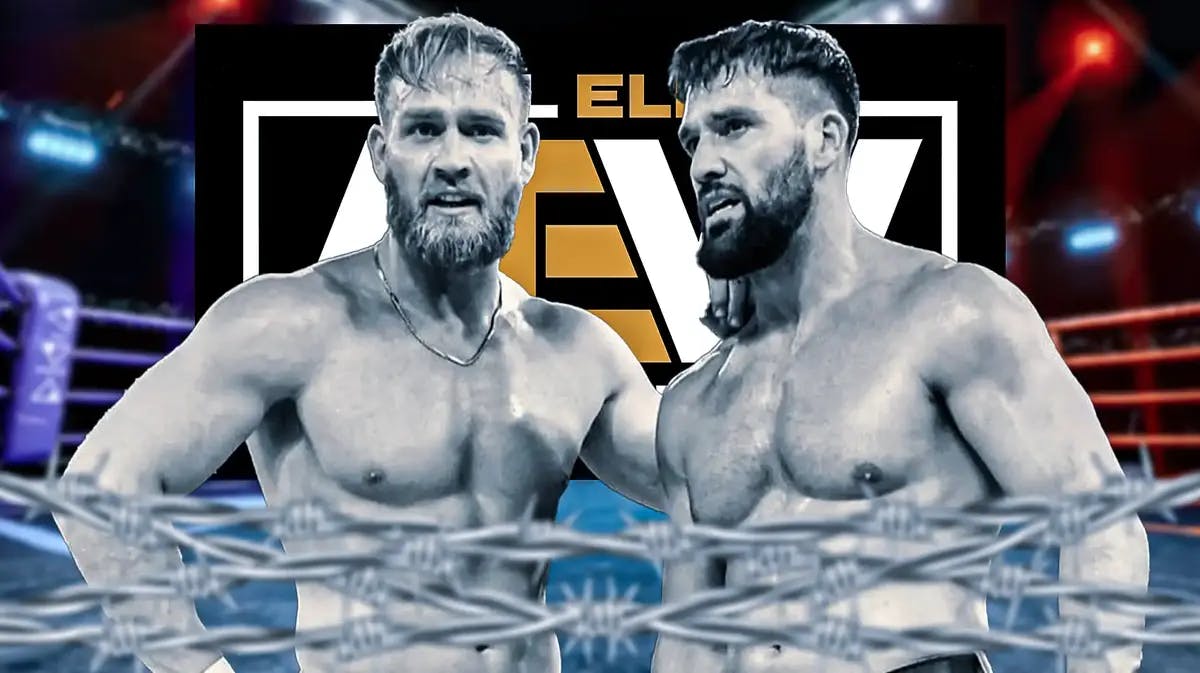 Ross Van Erich and Marshall Von Erich with the AEW logo as the background.