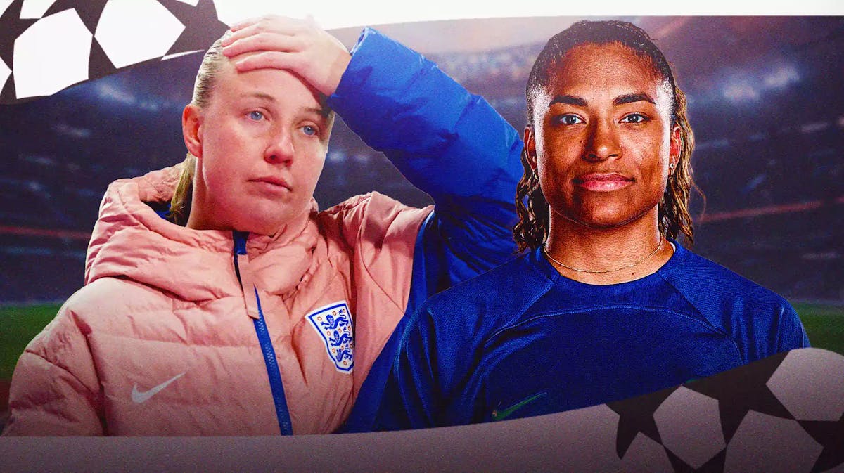 Different women soccer players, like England’s Beth Mead and the United States' Catarina Macario