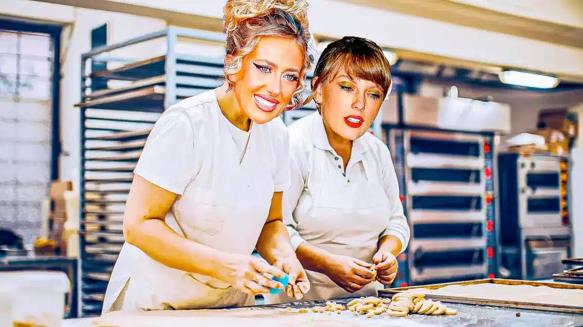 Brittany Mahomes and Taylor Swift baking cookies, Chiefs
