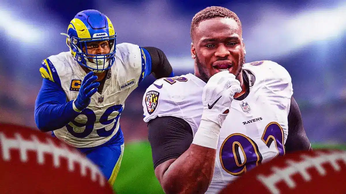 Ravens' Justin Madubuike got some advice from Aaron Donald.