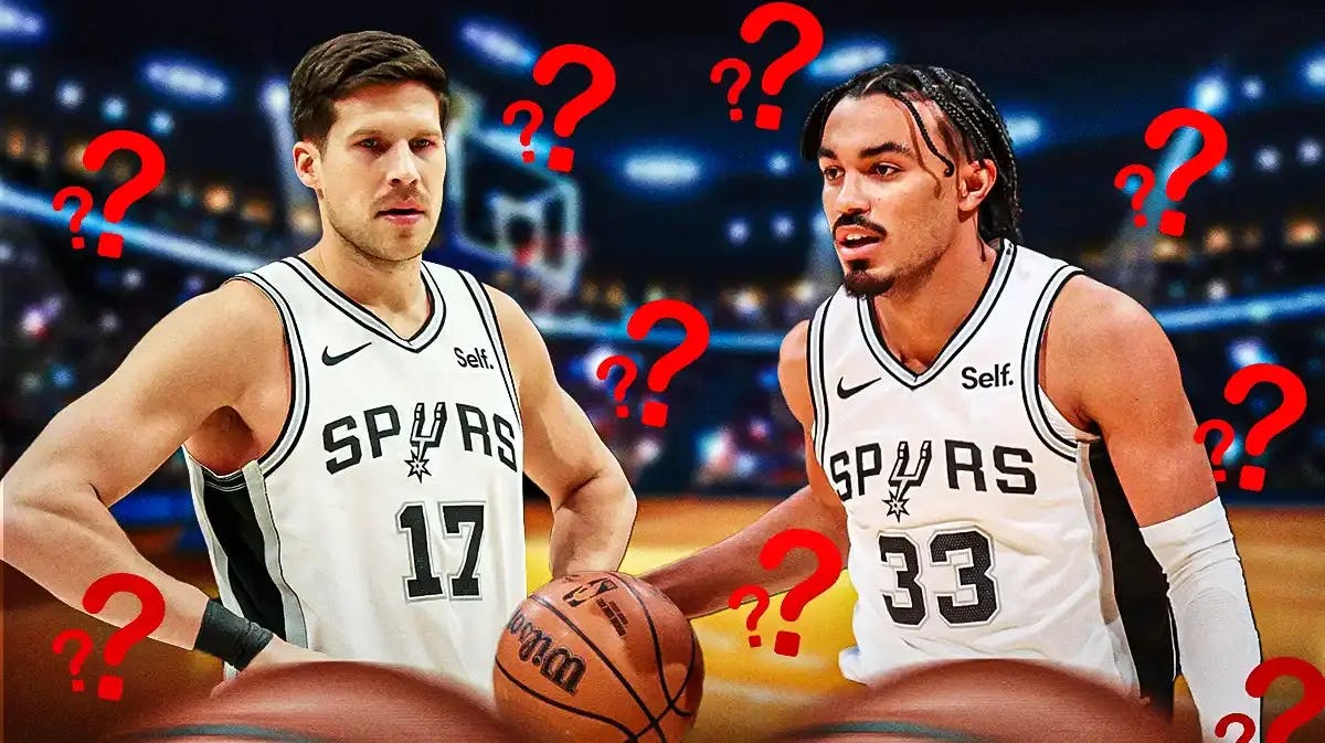 Spurs' Doug McDermott and Tre Jones with question marks all around them