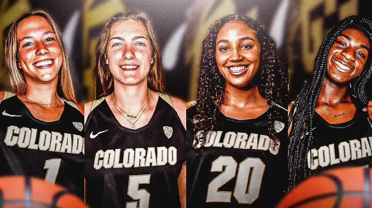 Various players from the Colorado women’s basketball team