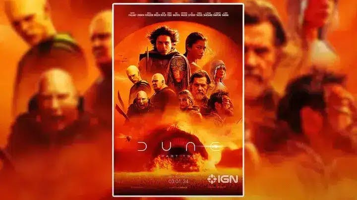 Dune: Part 2 movie poster.