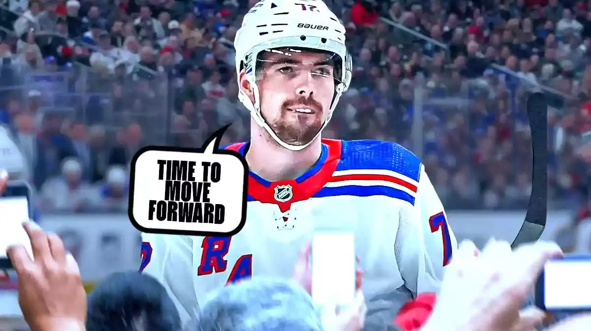 Filip Chytil saying “Time to move forward”