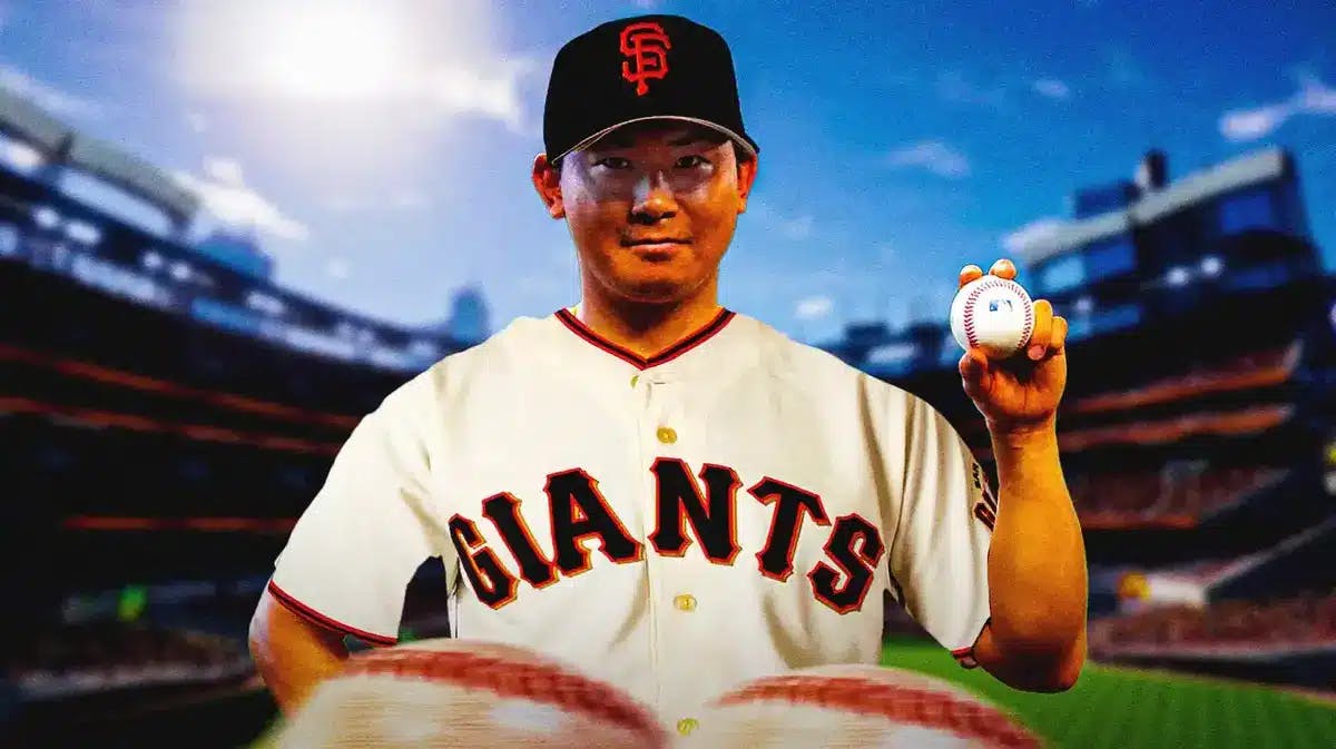 Shota Imanaga in a San Francisco Giants uniform