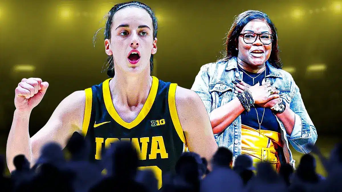 Iowa women's basketball star Caitlin Clark and WNBA legend Sheryl Swoopes
